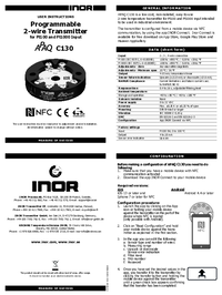 Thumbnail of document Manual - APAQ C130 / R130 Smartphone-Programmable Transmitters